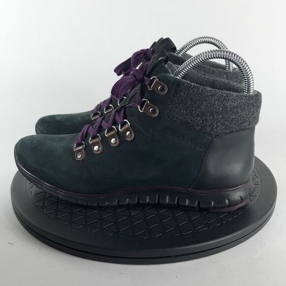Cole Haan ZeroGrand Black Leather Waterproof Hiker Boots W00157 Women’s Size 7 - Picture 8 of 12
